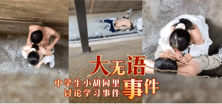 大无语事件中学生小胡同里讨论学习事件!